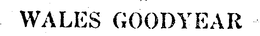 WALES GOODYEAR trademark