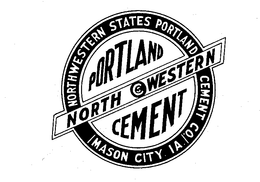 NORTHWESTERN STATES PORTLAND CEMENT CO. MASON CITY, IA. NORTH WESTERN C trademark