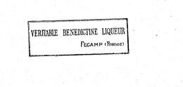 VERITABLE BENEDICTINE LIQUEUR FECAMP (FRANCE) trademark