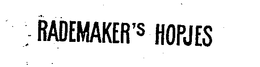 RADEMAKER'S HOPJES trademark