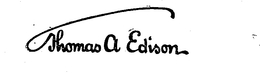 THOMAS A EDISON trademark