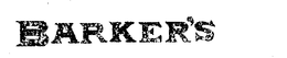 BARKER'S trademark