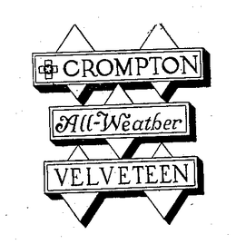 CROMPTON ALL-WEATHER VELVETEEN trademark