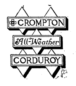 CROMPTON ALL-WEATHER CORDUROY trademark