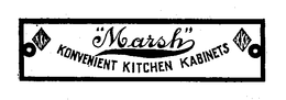 "MARSH" KONVENIENT KITCHEN KABINETS trademark