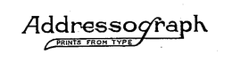 ADDRESSOGRAPH PRINTS FROM TYPE trademark
