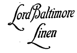 LORD BALTIMORE LINEN trademark
