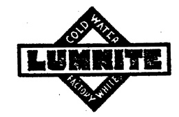 LUMNITE COLD WATER FACTORY WHITE trademark