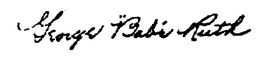GEORGE "BABE" RUTH trademark