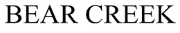 BEAR CREEK trademark