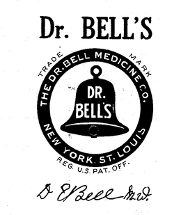 DR. BELL'S THE DR. BELL MEDICINE CO. NEW YORK ST. LOUIS trademark