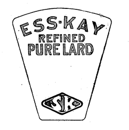 ESS-KAY REFINED PURE LARD SK trademark