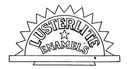 LUSTERLITE ENAMELS trademark