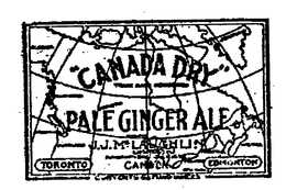"CANADA DRY" PALE GINGER ALE J.J. MCLAUGHLIN LIMITED MANUFACTURING CHEMISTS TORONTO EDMONTON CANADA trademark