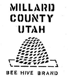 MILLARD COUNTY UTAH BEEHIVE BRAND trademark