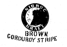 NIBROC KRAFT BROWN CORDUROY STRIPE trademark