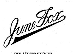 JUNE FOX trademark