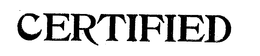 CERTIFIED trademark