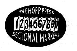 1234567890 THE HOPP PRESS SECTIONAL MARKERS trademark