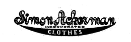 SIMON ACKERMAN CLOTHES INCORPORATED trademark