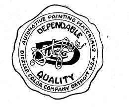 DITZLER DEPENDABLE QUALITY trademark