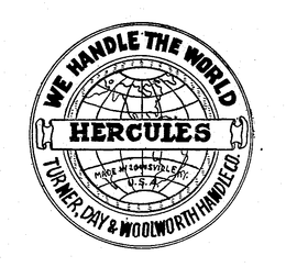 HERCULES WE HANDLE THE WORLD trademark