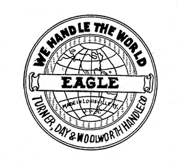 EAGLE WE HANDLE THE WORLD trademark