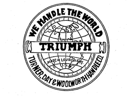 TRIUMPH WE HANDLE THE WORLD trademark