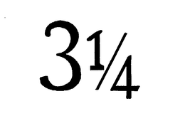 31/4 trademark