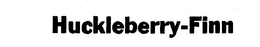 HUCKLEBERRY-FINN trademark