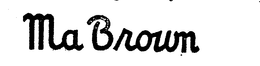 MA BROWN trademark