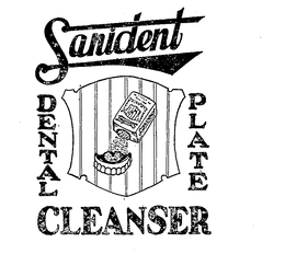 SANIDENT DENTAL PLATE CLEANSER trademark