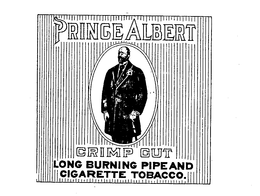 PRINCE ALBERT CRIMP CUT LONG BURNING PIPE AND CIGARETTE TOBACCO. trademark