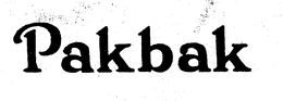 PAKBAK trademark