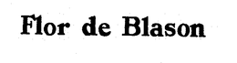 FLOR DE BLASON trademark