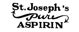ST. JOSEPH'S PURE ASPIRIN trademark