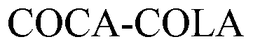 COCA-COLA trademark
