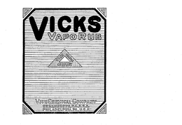 VICKS VAPO RUB VICK CHEMICAL COMPANY trademark