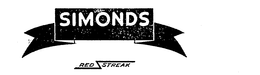 SIMONDS RED STREAK trademark