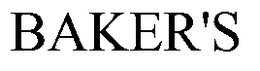 BAKER'S trademark