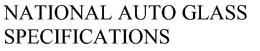 NATIONAL AUTO GLASS SPECIFICATIONS trademark
