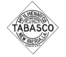 TABASCO MCILHENNY CO. NEW IBERIA, LA. trademark