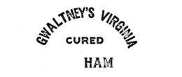 GWALTNEY'S VIRGINIA CURED HAM trademark