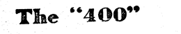 THE "400" trademark