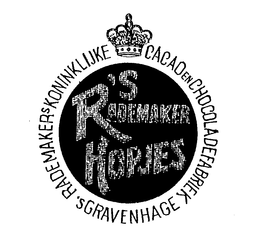 RADEMAKER HOPJES S. RADEMAKERS KONINKLIJKE CACAO EN CHOCOLADEFABRIEK GRAVENHAGE trademark