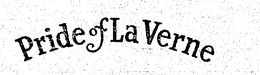 PRIDE OF LA VERNE trademark