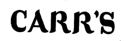 CARR'S trademark