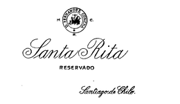 SANTA RITA RESERVADO MRC D. FERNANDEZ CONCHA SANTIAGO DE CHILE. trademark