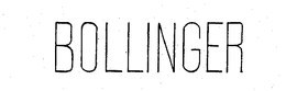 BOLLINGER trademark