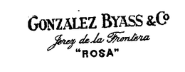 GONZALEZ BYASS & CO JEREZ DE LA FRONTERA "ROSA" trademark
